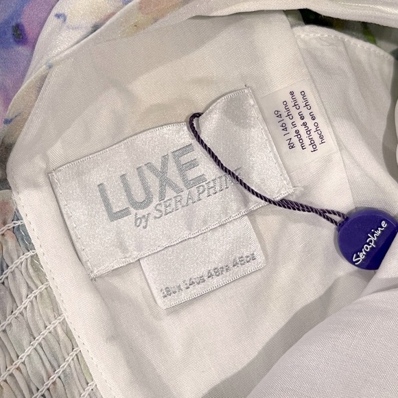 Seraphine Maternity Felicity Floral Silk Maxi Dress NWT Size 14 - Picture 9 of 9